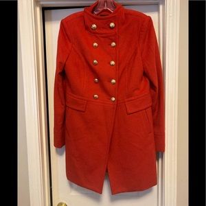 The Limited wool blend red peacoat